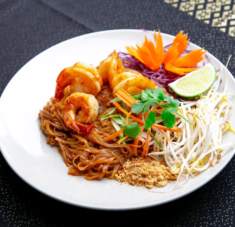 Pancit Filipino noodles at Kalan Restaurant, Filipino restaurant on Arlington Street, Winnipeg